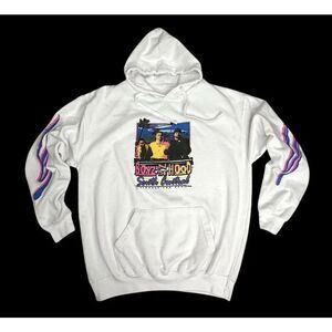 Philcos Boyz N The Hood Throw Back White Graphic Hoodie Pullover Size Large